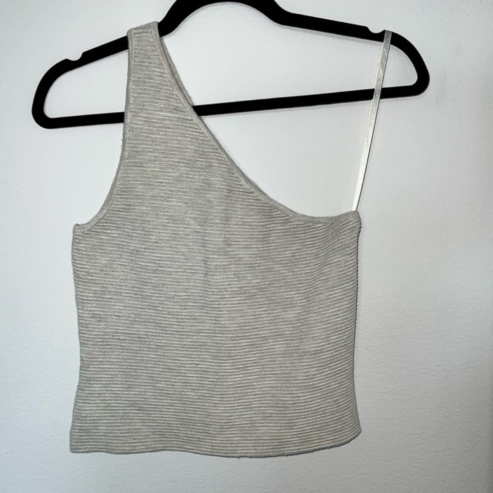 Abercrombie & fitch one shoulder Creme too
